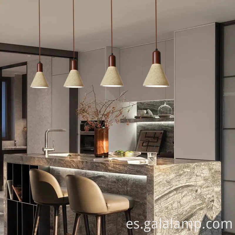 Lámpara colgante escandinava moderna para dormitorio y cocina.